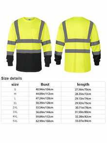 Unisex High Visibility Reflective Round Neck Work Uniform, With Pockets And Reflective Stripes, Made Of Polyester Fabric, Suitable For Construction Sites, Warehouses And Road Construction - Orange - View 25