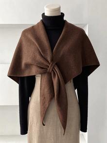 Woolen Women's Scarf, Autumn/Winter Solid Color Shawl Scarf, New Warm Versatile Fashion, Multiple Colors Available - Multicolor - View 12