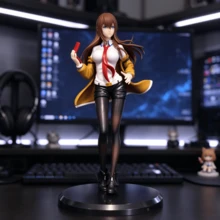 Hasbro Heart Of Light Steins;Gate Makise Kurisu Assistant Anime Figure Model Ornament - A - View 3