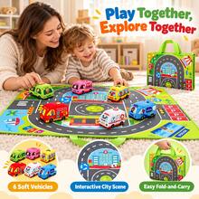 Infant Cloth Car Toy, Cultivate Children's Hands-On Coordination, Shape And Color Recognition, Christmas Gift - Multicolor - View 3