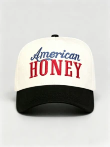 1PC Men's And Women's Universal Letter Embroidery Baseball Cap, With Adjustable Design, Suitable For Vacations, Hiking, Outdoor Outings And Street Casual Wear. - Multi-color - View 3