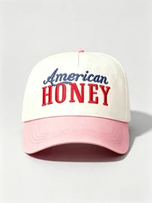 1PC Men's And Women's Universal Letter Embroidery Baseball Cap, With Adjustable Design, Suitable For Vacations, Hiking, Outdoor Outings And Street Casual Wear. - Multi-color - View 5