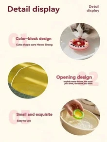 Pet Water-Absorbing Floating Dish, Snack-Induced Drinking Toy, Suitable For Cats And Dogs, Encourages Pets To Drink More Water, Pet Bowl Accessory - View 6