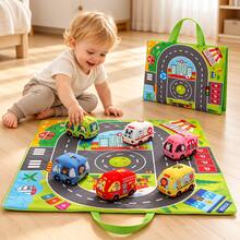 Infant Cloth Car Toy, Cultivate Children's Hands-On Coordination, Shape And Color Recognition, Christmas Gift - Multicolor - View 2