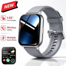 QAGSFLC New Exquisite Fashion Unisex Sports Smart Watch, Wireless Calling And Message Notification, Pedometer, Calorie, Distance Tracking, Multiple Sports Modes, Music Control, Remote Camera, Alarm Reminder, Premium Metal Body, USB Charging, Multi-Functional Casual Business Wristwatch, Perfect Holiday Gift - Multicolor - View 8