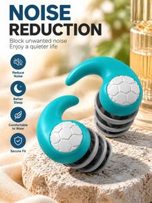 Reusable Silicone Earplugs With 3 Sizes Of Replaceable Ear Tips, Soft Washable Noise-Reducing Earplugs, Suitable For Sleep, Swimming, Concerts And Studying, Comfortable Invisible Design - Multicolor - View 3
