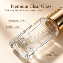 12ml Clear Glass Dropper Bottle, Refillable Empty Glass Bottle For Storing Essential Oils, Perfume Samples, DIY Aromatherapy Solutions, Leak-Proof, Easy To Clean And Reuse, Perfect For Daily Storage And Holiday Gift Packaging - Multicolor - View 4