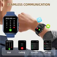 1.83 Inch Full Screen Touch Sports Smart Watch, 260MAH Battery With LED Light, Wireless Calling/Multiple Sports Modes, Multi-Function Phone Answer/Dial, Remote Camera/Music Playback, Compatible With IOS And Android Phones, - View 5