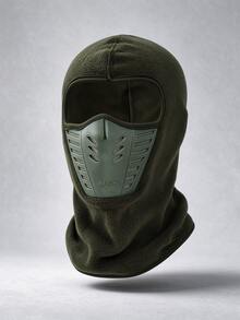 1pc Men's Autumn/Winter Motorcycle Bicycle Riding Off-Road Protective Breathable Winter Balaclava Face Mask, Thermal Lined Thickened Ear Protection Windproof Warm Hat, Large Head Circumference Fashion Versatile Casual Face Mask Hat Scarf All-In-One Lei Feng Hat, Suitable For Daily Riding, Outdoor, Skiing - Men's Cycling Face Mask - View 6