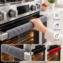 1/2pcs Refrigerator Door Handle Covers, Anti-Slip Anti-Oil Heat-Insulating Handle Covers, Suitable For Refrigerator, Oven, Microwave, Winter Cold-Proof Door Handle, Kitchen Door Handle Accessories, Room Decoration, Bedroom Decoration, Refrigerator Handle Protective Cover - Multicolor - View 7