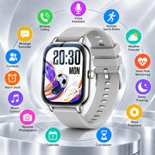 Sports Smart Watch, 1.83 Inch Full Touch Screen Display, With Message, Call Smart Watch, Sports Pedometer, Compatible With Phone Android, Smart Band Fitness Watch, Suitable For Women Men Friends Gift, Birthday Gift - Multicolor - View 1