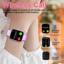 1.83 Inch Full Screen Touch Sports Smart Watch, Zinc Alloy Body, With Multiple Sports Modes, Multi-Function Call Answer/Dial, Remote Camera/Music Play, Sports Fitness Smart Watch, Compatible With IOS And Android - View 6