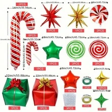 46/85/93pcs Christmas Balloon Arch Set - Red & Green Theme Design, Suitable For Christmas, New Year, Anniversary And Holiday Party Decoration - View 10