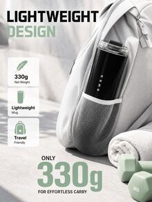 Double-Wall Insulated Travel Mug 420ml Lightweight Coffee Cup With Lid, Portable For Office And Commute - Below 0.5L - View 5