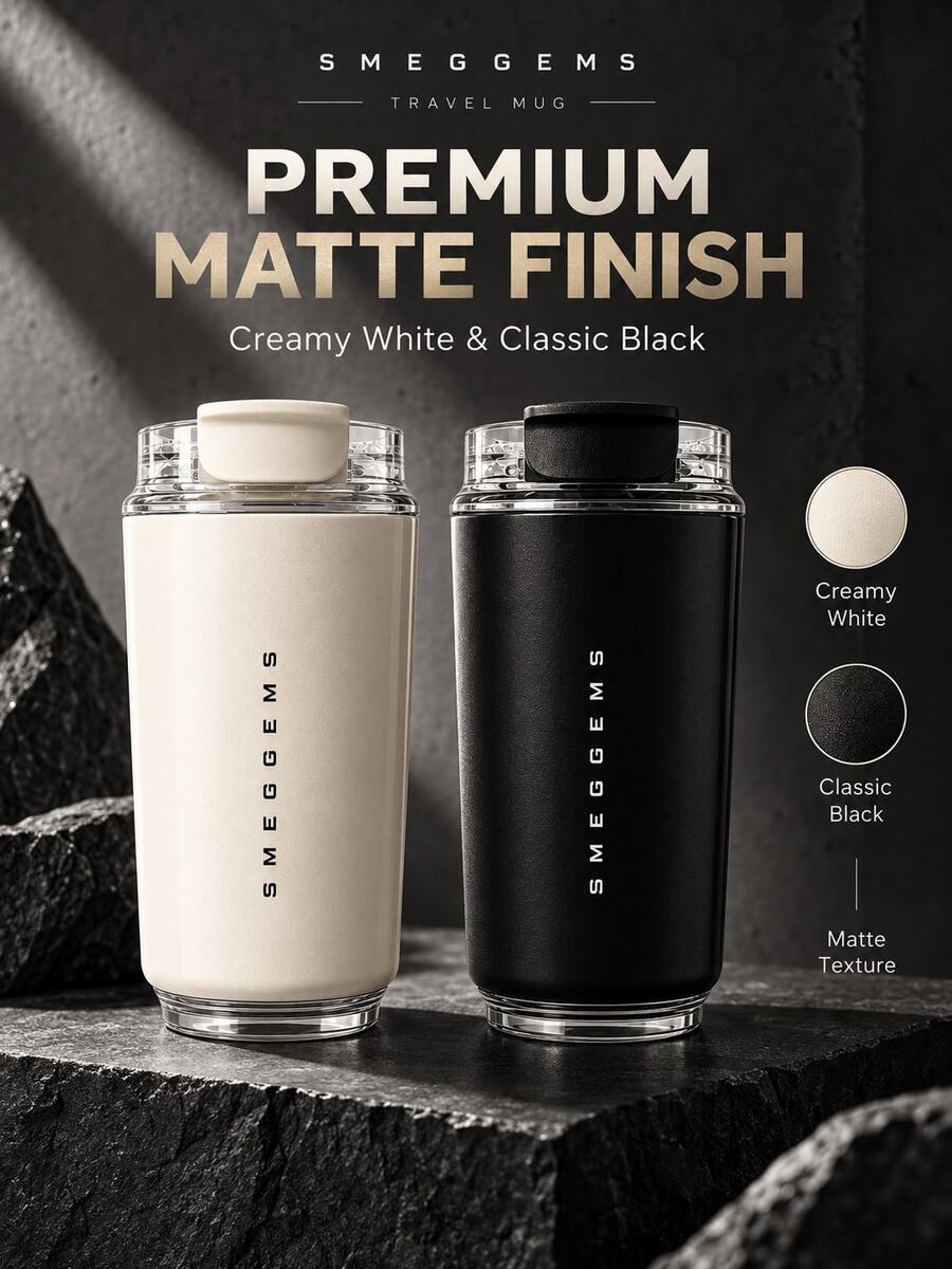 SMEGGEMS 240ml Stylish Insulated Water Bottle, Keep Hot & Cold ...