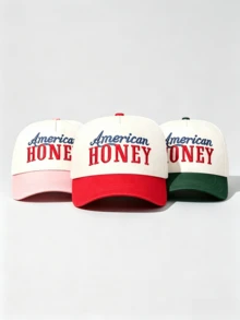 1PC Men's And Women's Universal Letter Embroidery Baseball Cap, With Adjustable Design, Suitable For Vacations, Hiking, Outdoor Outings And Street Casual Wear. - Multi-color - View 8