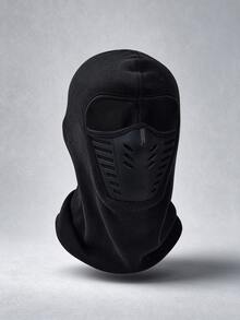 1pc Men's Autumn/Winter Motorcycle Bicycle Riding Off-Road Protective Breathable Winter Balaclava Face Mask, Thermal Lined Thickened Ear Protection Windproof Warm Hat, Large Head Circumference Fashion Versatile Casual Face Mask Hat Scarf All-In-One Lei Feng Hat, Suitable For Daily Riding, Outdoor, Skiing - Men's Cycling Face Mask - View 5
