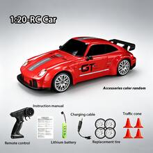 1:20 RC Drift Car, RC Sports Racing Car, One-Touch Light Control, Front And Rear Chassis Ambient Lights, Drift And Speed Tires, 2.4GHz Electronic Throttle Tuning, Suitable For Teenagers And Children As Halloween, Christmas, Easter, Birthday Holiday Gifts - Multicolor - View 16