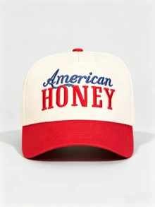 1PC Men's And Women's Universal Letter Embroidery Baseball Cap, With Adjustable Design, Suitable For Vacations, Hiking, Outdoor Outings And Street Casual Wear. - Multi-color - View 4