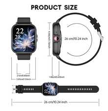 1.83 Inch HD Display Smart Sports Watch, Bluetooth Calling, Multiple Sports Modes, Music Playback And Other Functions, Suitable As Gift For Friends And Couples, Compatible With Android And IOS, Unisex Smart Watch - View 8