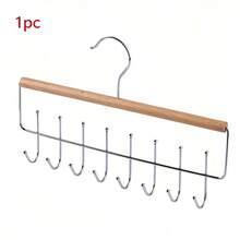 1/2pcs Multi-Function 8-Hook Rotating Hat Rack, Suitable For Wardrobe, Bra, Tank Top And Other Clothing Storage, Metal Hooks, Space-Saving, Perfect For Dorm And Apartment Closet Organization - Multicolor - View 10