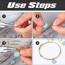 100/200pcs Random Color Zinc Alloy Open Jump Rings For Necklace, Bracelet, Jewelry Connector - Multicolor - View 4
