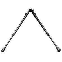 Outdoor Hunting Stand 2cm/0.78in Slot Flat Mouth Metal Foldable Telescopic Bipod Outdoor Hunting Accessory Extendable Height 40cm/15.8in - Black - View 7