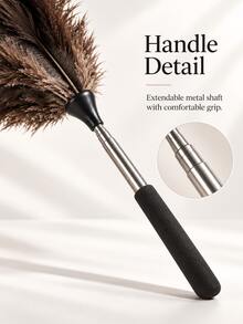 Extendable Reusable Feather Duster Cleaning Tool, Multi‑Scene Application:Perfect For Ceiling, Window Blinds, Shelves, Furniture, Sofa, Car Interior, Cabinets And Home Decoration.Premium Feather Material.Cleaning Tool Cleaning Broom Cleaning Brush Cleaning Tool Dust Remover Home Office Supplies - Multi-color - View 8