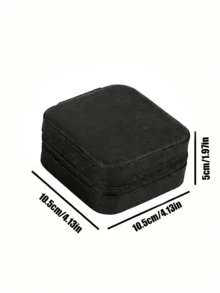 Wave Point And Lily Print Jewelry Box, Travel Jewelry Box, Jewelry Storage Box, Multi-Color Jewelry Box, Suitable For Valentine's Day, Mother's Day, Birthday, Father's Day, Graduation, Wedding, Housewarming, Home Refresh, Customized Jewelry Box, Easy And Comfortable, Home Life, Souvenir, Reusable, Cute, High Quality, Elegant Life, Artistic Life - Multicolor - View 11