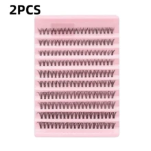 200pcs Individual False Eyelash Clusters 30D/40D D Curl 8-16mm Eyelash Extension Set DIY Natural Lightweight Fluffy False Eyelashes Suitable For Beginners Home Daily Makeup Wedding Party Travel Music Festival Gift Set (1/2/3pcs) - D - View 10