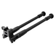 Outdoor Hunting Stand 2cm/0.78in Slot Flat Mouth Metal Foldable Telescopic Bipod Outdoor Hunting Accessory Extendable Height 40cm/15.8in - Black - View 10