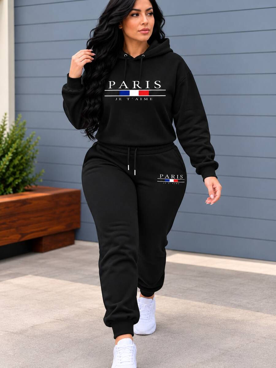 Women Two-Piece Outfits - Black - View 1