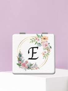 1PC Ins Letter Series Portable Vanity Mirror, Foldable Lightweight Ultra-Thin Convenient Hand Mirror, Exquisite Suitable For Multiple Scenarios And All People, Foldable Square Pocket Mirror, Artistic Fresh Heart English Letter Pattern Design, Delicate And Fine, Reliable Foldable Structure, Durable And Drop-Resistant, Easy To Carry, Handheld Makeup Mirror, 180° Flip Cover Multifunctional - Multicolor - View 31