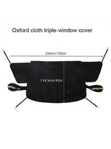 1pc Winter Car Snow Cover, Fits All Car Models, Anti-Ice Cover, Durable Oxford Cloth Front Windshield Cover, UV Resistant, Snowproof, Easy Installation, Suitable For Winter Driving, Summer Sunshade, Car Window Snow Cover, Front Windshield, Car Accessories - A - View 4