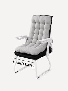 Modern Minimalist Polyester High Back Chair Cushion, Thickened One-Piece Buckle Seat And Back Cushion, Soft Padding Design, Full Coverage Chair Cover, Suitable For Home Office, Dining Room, Reading Nook, Christmas Party And Winter Long Sitting - Multicolor - View 17