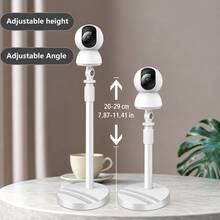 1 pieza Soporte de cámara ajustable en altura, Soporte de escritorio para webcam, Soporte giratorio 360°, Adecuado para cámara de vigilancia y webcam, Altura 20-29 cm - A - Ver 1