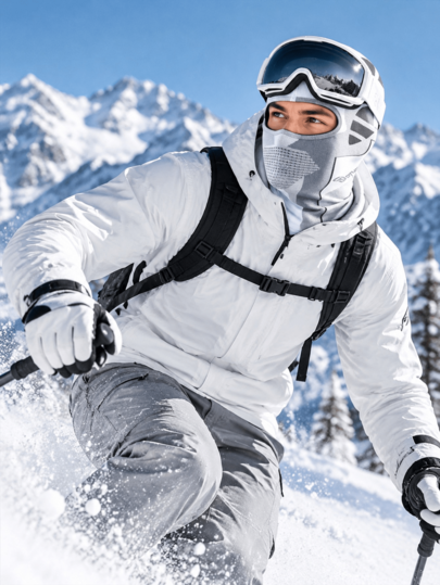 Máscara Térmica a Prueba de Viento para Esquí & Motocicleta - Cubierta Completa de Cara & Cabeza para Hombres & Mujeres, Equipo de Montar en Clima Frío, Deportes de Invierno con Ajuste Regulable, Tela a Prueba de Viento para Esquí, Snowboard, Motocicleta