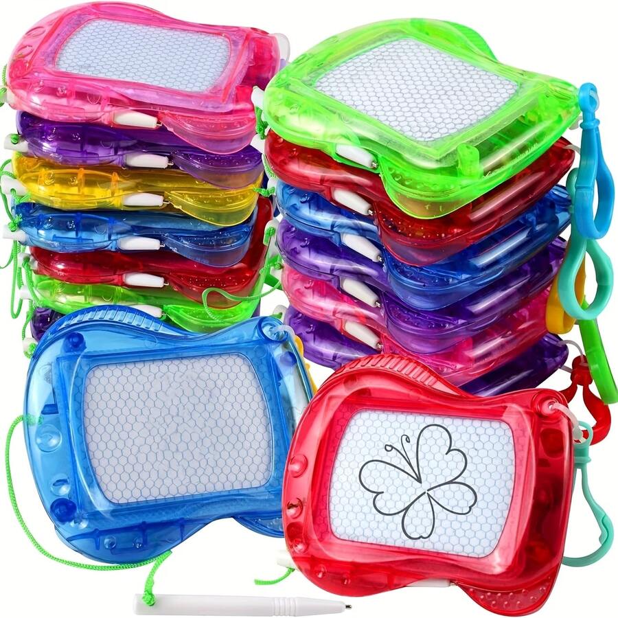 6 cái/10 cái Bảng vẽ nam châm nhỏ, sổ tay móc khóa/balo, bảng vẽ xóa được, quà tặng chủ đề quái vật, phù hợp cho Giáng sinh, Valentine, đám cưới, sinh nhật và các dịp khác. [Màu sắc/Kiểu dáng ngẫu nhiên] [Một số phụ kiện màu ngẫu nhiên] - Nhiều màu - Xem 1