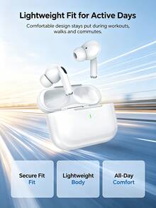 True Wireless Bluetooth Earbuds, Semi-In-Ear Lightweight Design ...