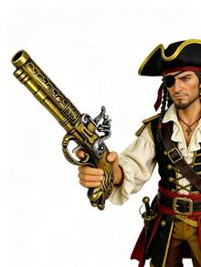 Universal Plastic Skull Pirate Hook Toy Prop, Blow Molded, Antique Style Party Costume Cosplay Pirate Hook Performance Accessory, Dress Up Weapon Accessory - Multicolor - View 8
