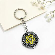 The Witcher 3 Wild Hunt Yennefer Medallion Keychain, Vintage Metal Witch Symbol Pendant Key Ring, Cosplay Accessories, Bag Charm Gift For Game Fans - Multicolor - View 9