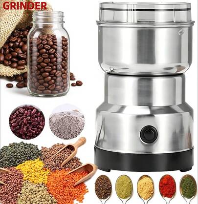 RAF Mini Electric Grinder, Kitchen Use, 300ml Capacity, Ultra-Fine Food Grinder, Suitable For Grinding Coffee, Seasoning, Pepper, Grains. Only Suitable For Grinding Dry And Soft Ingredients (Do Not Contact Water). Grinding Tool.