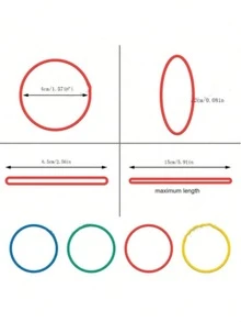 50/200 Pcs Multi-Color Rubber Bands, Assorted Colors, Strong And Durable, Heat Resistant, Suitable For School, Home Or Office, Back To School Essential - Sets - View 2