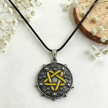 The Witcher 3 Wild Hunt Yennefer Medallion Keychain, Vintage Metal Witch Symbol Pendant Key Ring, Cosplay Accessories, Bag Charm Gift For Game Fans - Multicolor - View 3