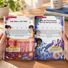 Kids Microscopic World Science Picture Book, The Big Book Of Why, Children's Illustrated Questions And Answers About Brain Connections, Neurons, Antibodies, Immune System, Cells And Human Biology, Fun Science Facts And STEM Learning - The Microscopic World - View 2