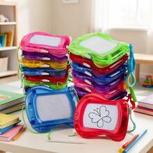 6pcs/10pcs Small Magnetic Drawing Board, Backpack/Keychain Notebook, Erasable/Drawing Board, Monster Theme Gift, Suitable For Christmas, Valentine's Day, Wedding, Birthday And Other Occasions. [Random Color/Style] [Random Color For Some Accessories] - Multicolor - View 5