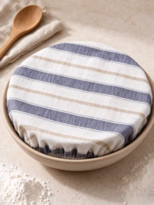 3pcs Bowl Cover Food Cover Set, Halloween, Christmas Sourdough Bread Fermentation Cover, Suitable For 8-12 Inch Bowls, Washable Dough Fermentation Mat, Home Baking Kitchen Refrigerator Storage Box Cover, Suitable For Food, Fruit, Leftovers - Multicolor - View 5