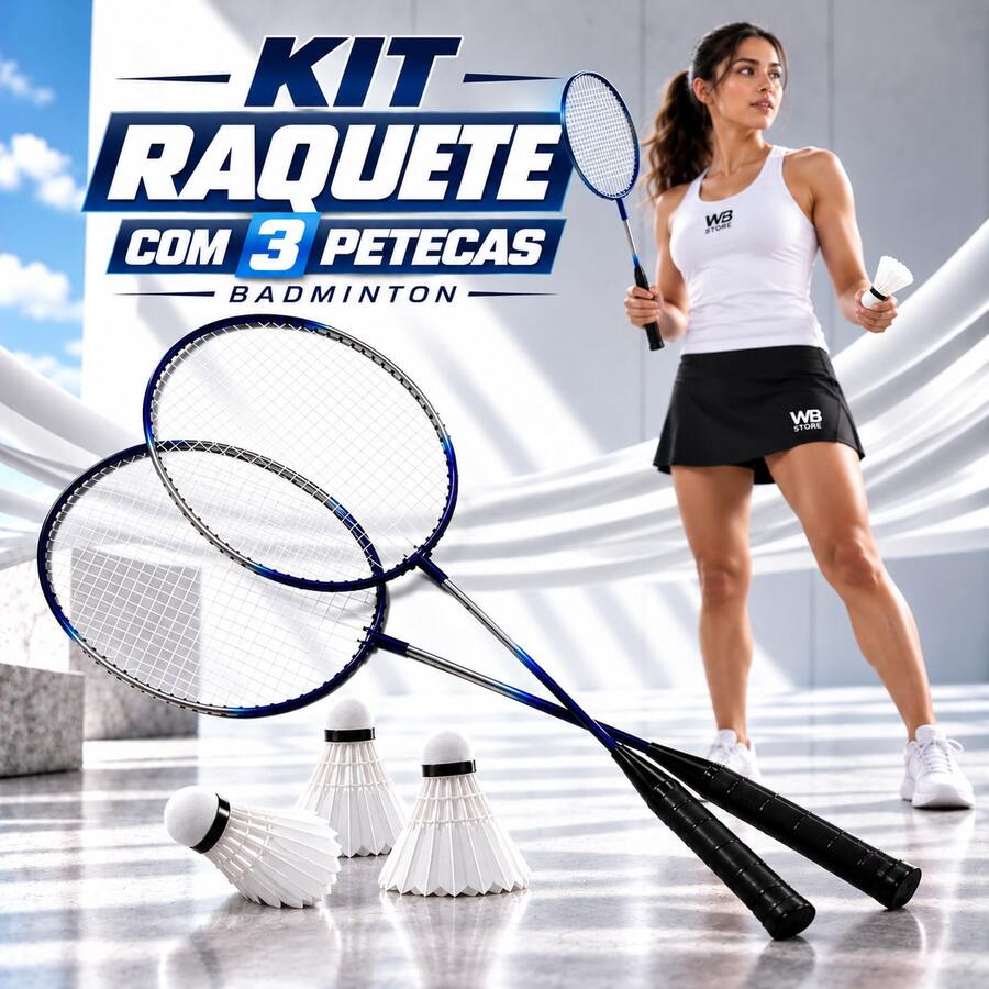Badminton Rackets - Azul - Ver 1