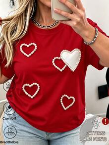 Women T-Shirts - Red - View 7