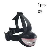 This Fun Dog Muzzle Made Of Adjustable Silicone Material, Suitable For Halloween, Social Media And Dog Photography, Is A Playful Accessory For Pets, Effectively Prevents Dog Barking, Suitable For Small, Medium And Large Dogs. - Black and White - View 12